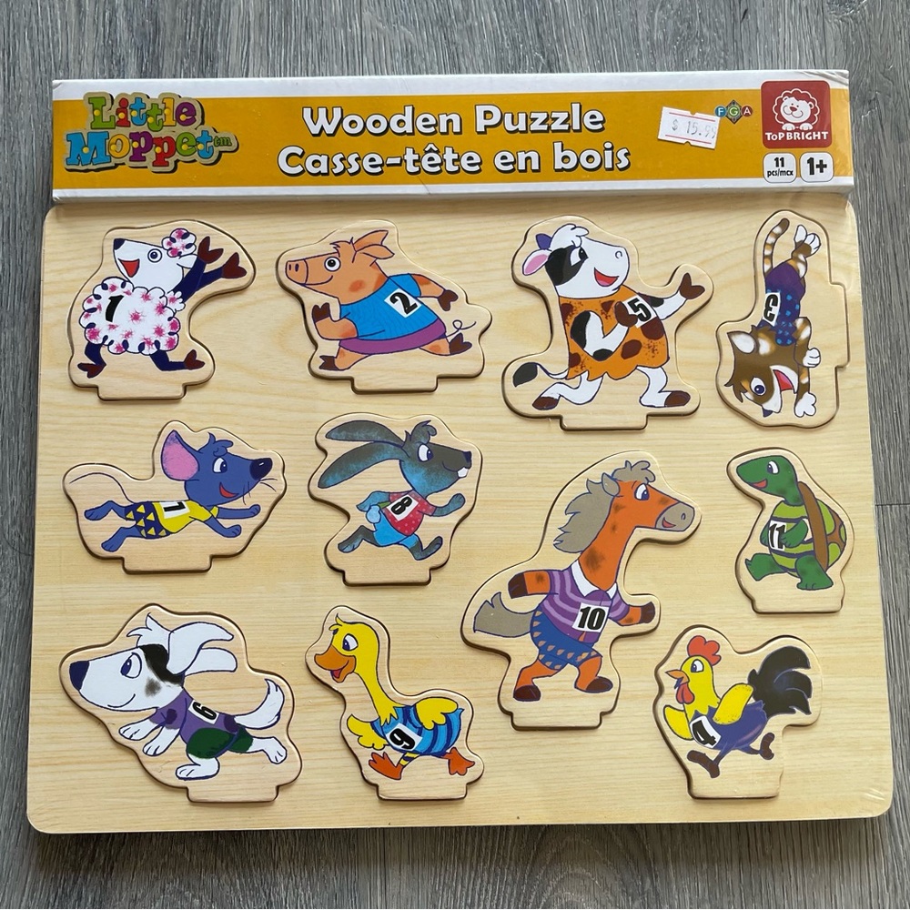 3D Wooden Animal Racetrack Puzzle